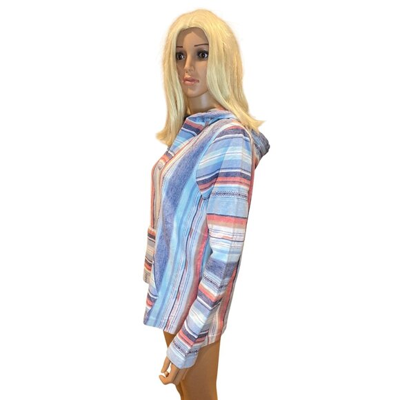 NWT Faherty Baja Sierra Paradise Hooded Pullover Top Tunic W's S $158 Organic - Picture 6 of 17